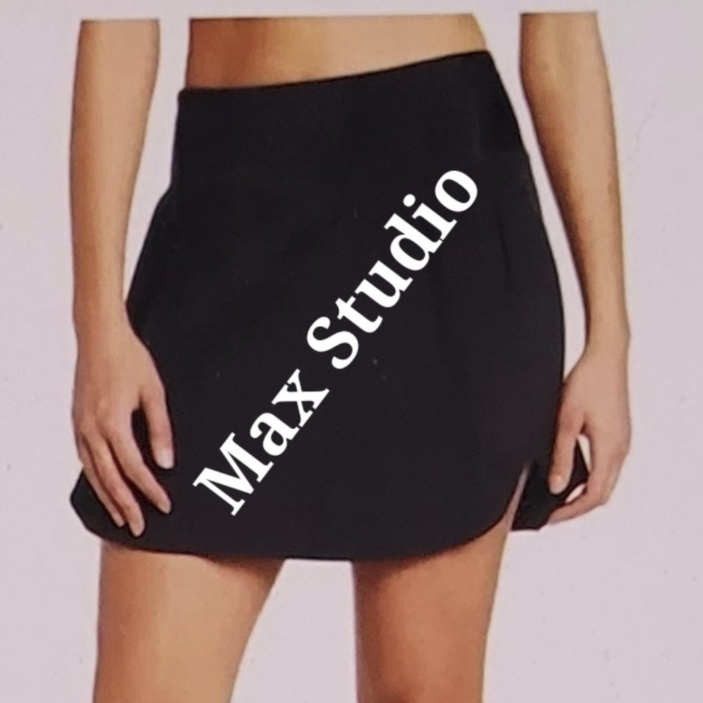 Max Studio Performance Black Fully Lined Shorts S… - image 1